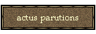 actus parutions