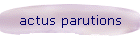 actus parutions