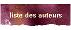 liste des auteurs
