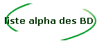 liste alpha des BD