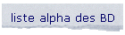liste alpha des BD