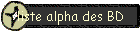 liste alpha des BD